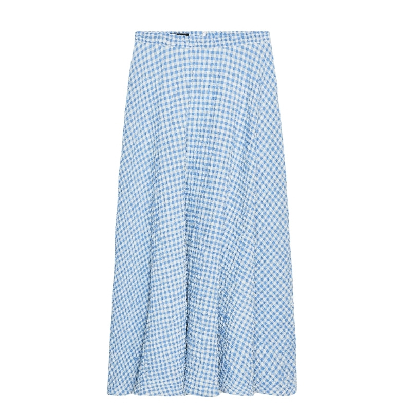 Gingham Midi Skirt