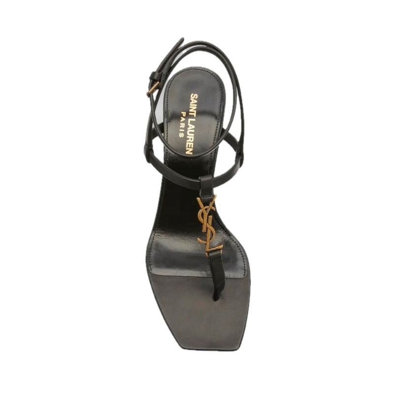 Vitti Leather YSL T-Strap Sandals Product Image