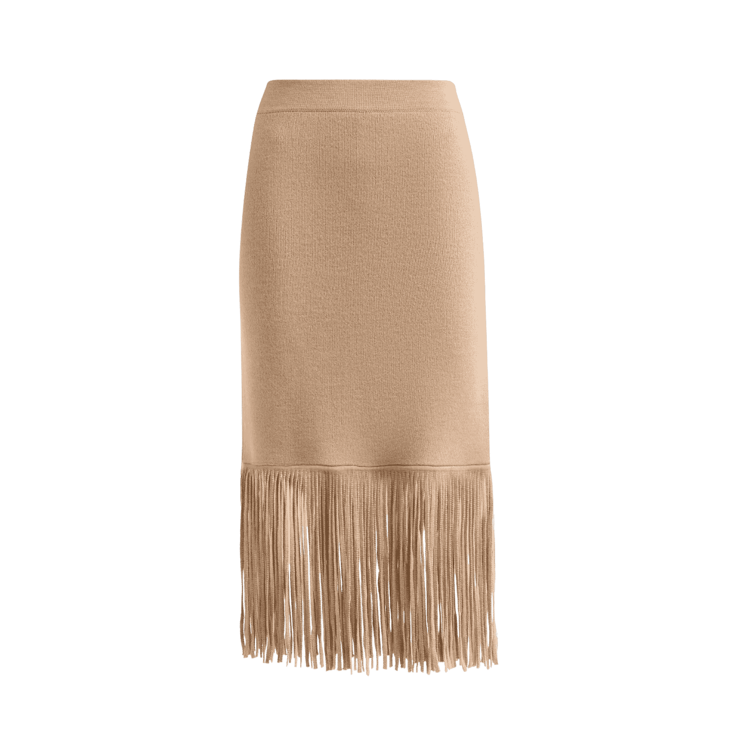 Product Image of Cara Cara Delphi Knit Fringe Merino Wool Midi Skirt
